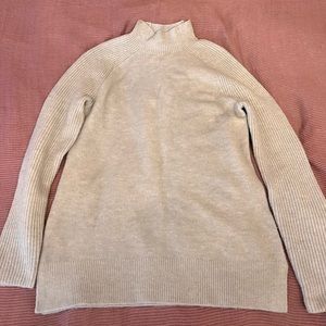 Banana Republic light blue wool mockneck sweater - size XS